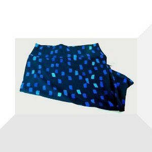 Lularoe Cassie XL Dark Blue Patterned Skirt (B33)